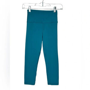 Athleta Transcend Capri Teal Sz XS EUC